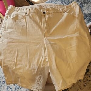 Riders by Lee Women's Beige/Tan Bermuda Shorts